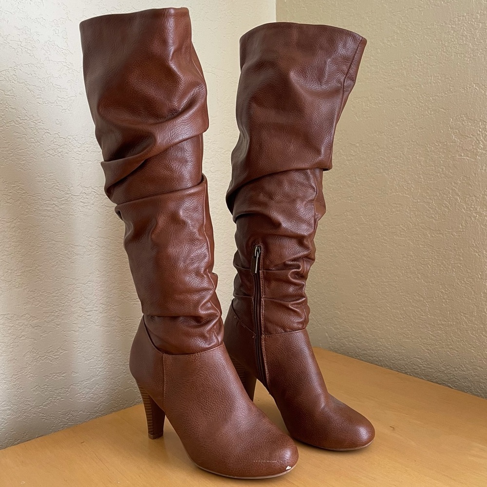 Heeled Knee High Boots